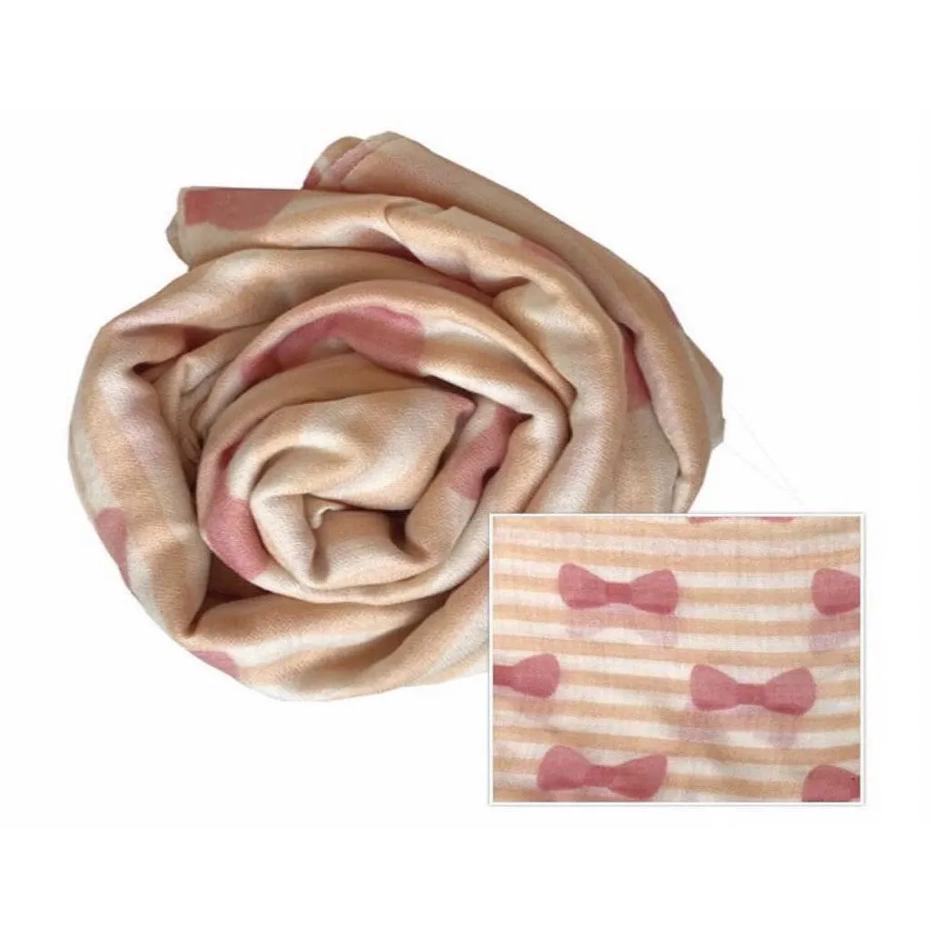 Baby Shawl <br> Bow Stripe
