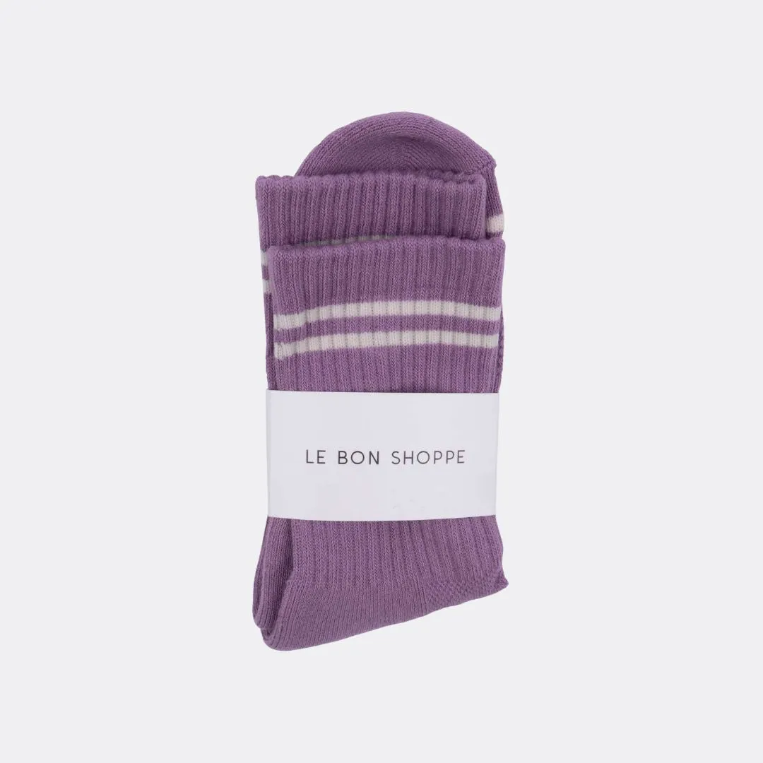Boyfriend Socks (Grape)