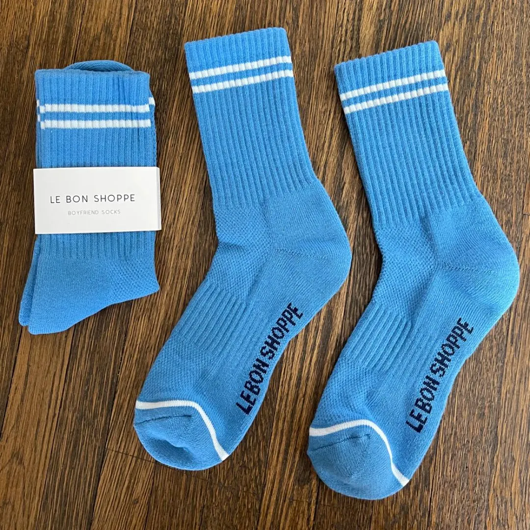 Boyfriend Socks (Ocean Blue)