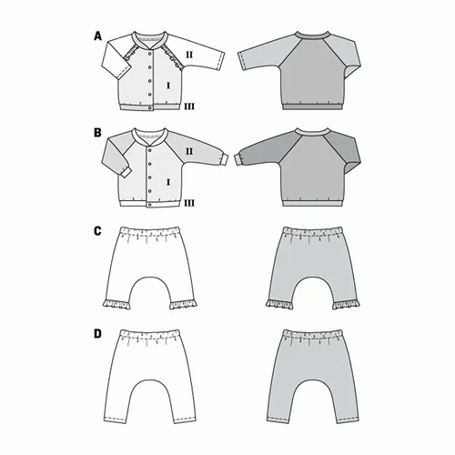 Burda Pattern X09297 Misses' Casual Jackets & Bottoms (1M-3)