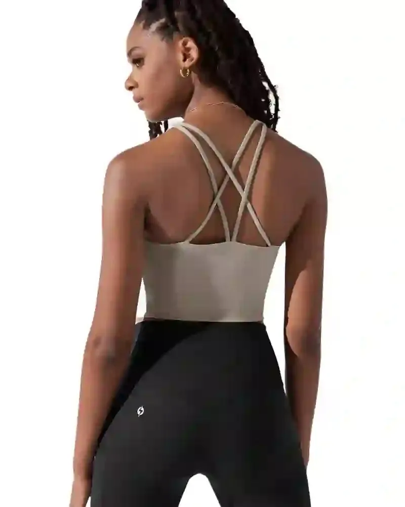 Cleo Corset Crop Bralette - Taupe