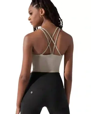 Cleo Corset Crop Bralette - Taupe