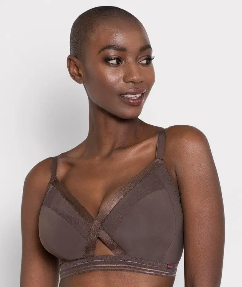 Curvy Kate Unwind Wire-free Bralette - Cocoa