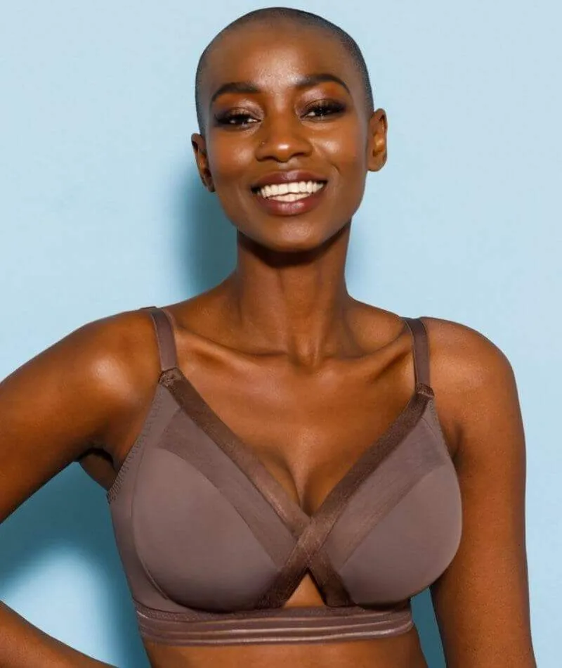 Curvy Kate Unwind Wire-free Bralette - Cocoa