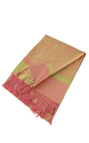 DB018-012 Light Paisley Pashmina Scarf Shawls