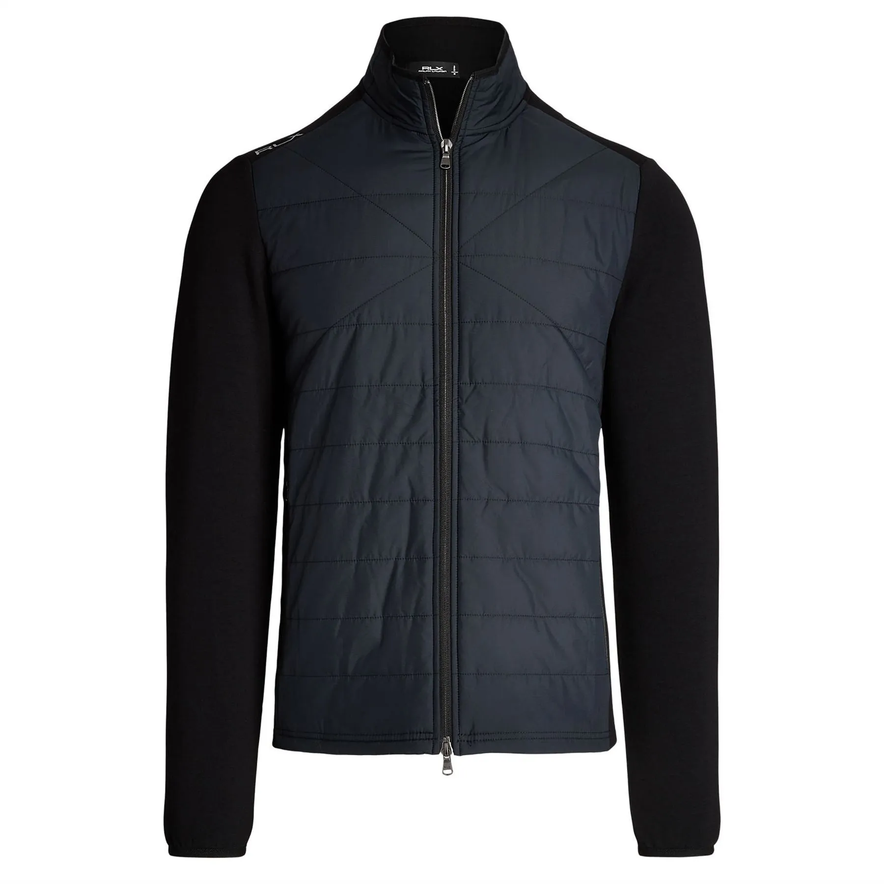 Hybrid Mockneck Jacket Polo Black - SS24