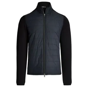 Hybrid Mockneck Jacket Polo Black - SS24