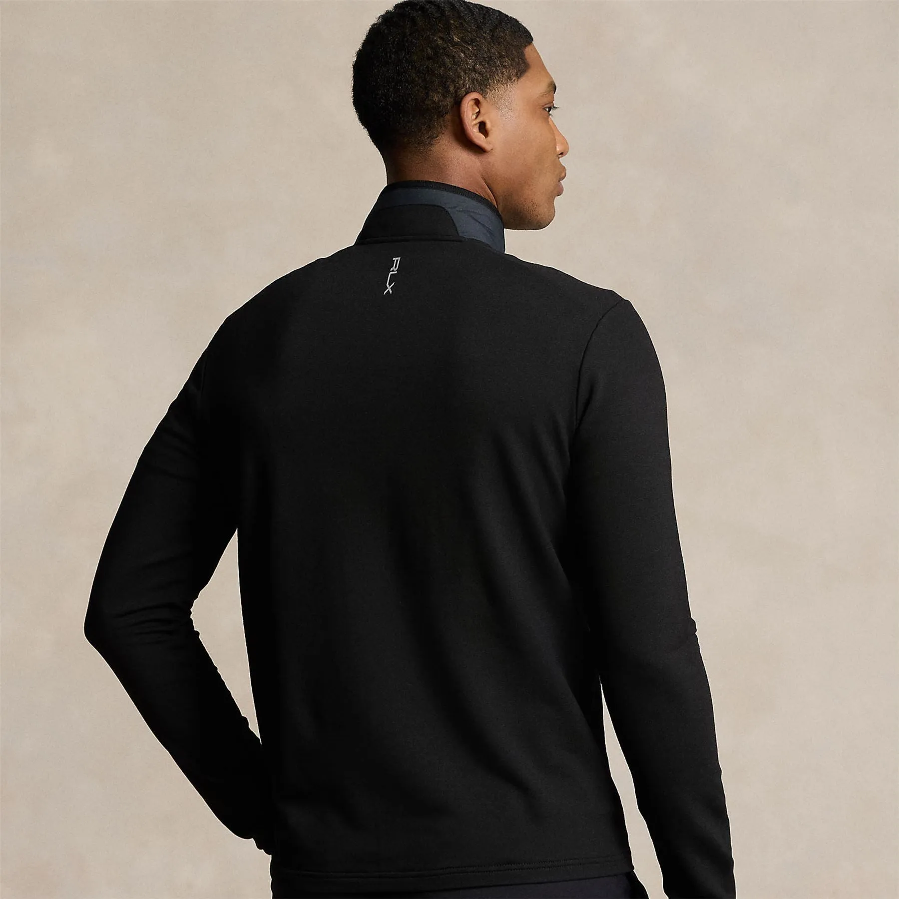 Hybrid Mockneck Jacket Polo Black - SS24