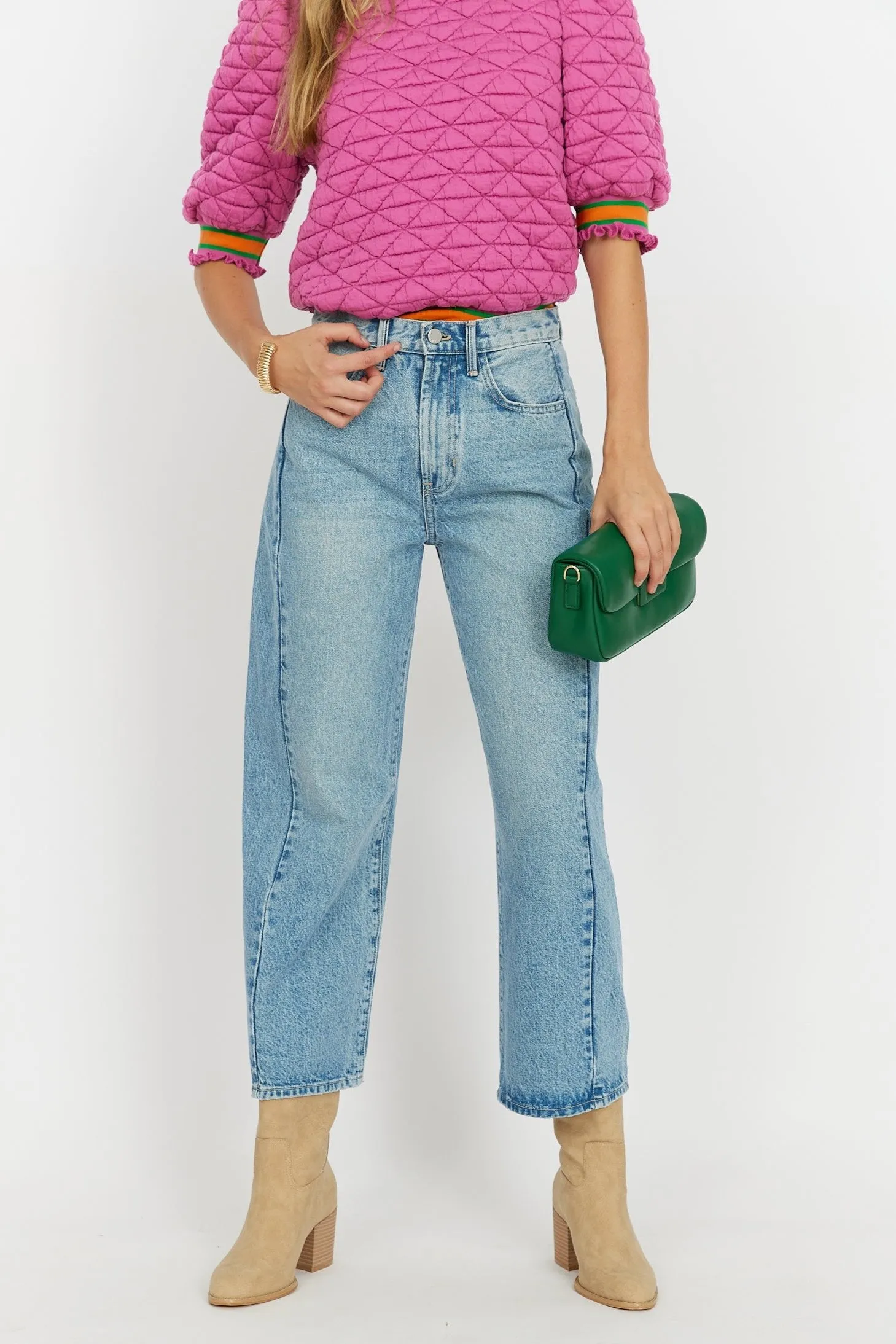 Kimmie Barrel Style Jeans