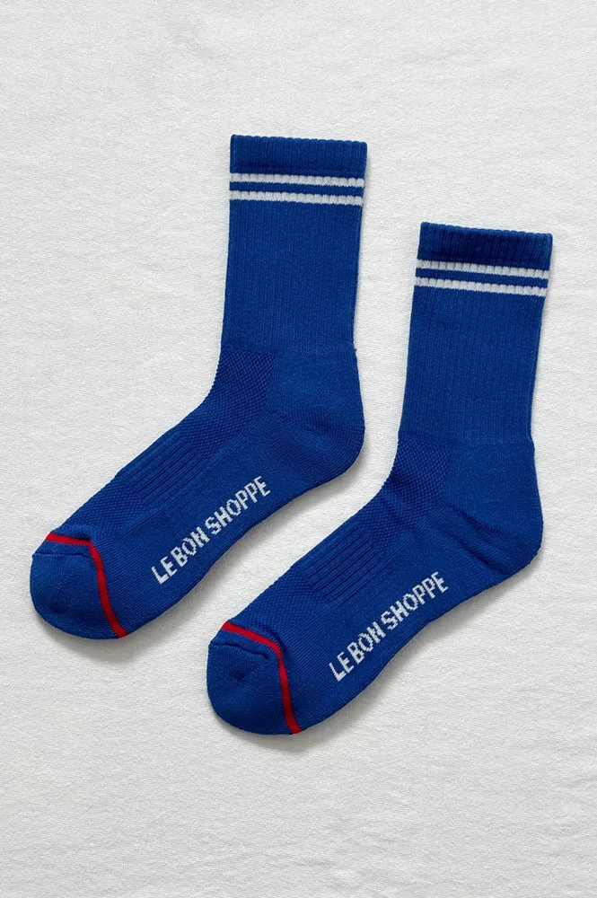 Le Bon Shoppe Boyfriend Cobalt Socks
