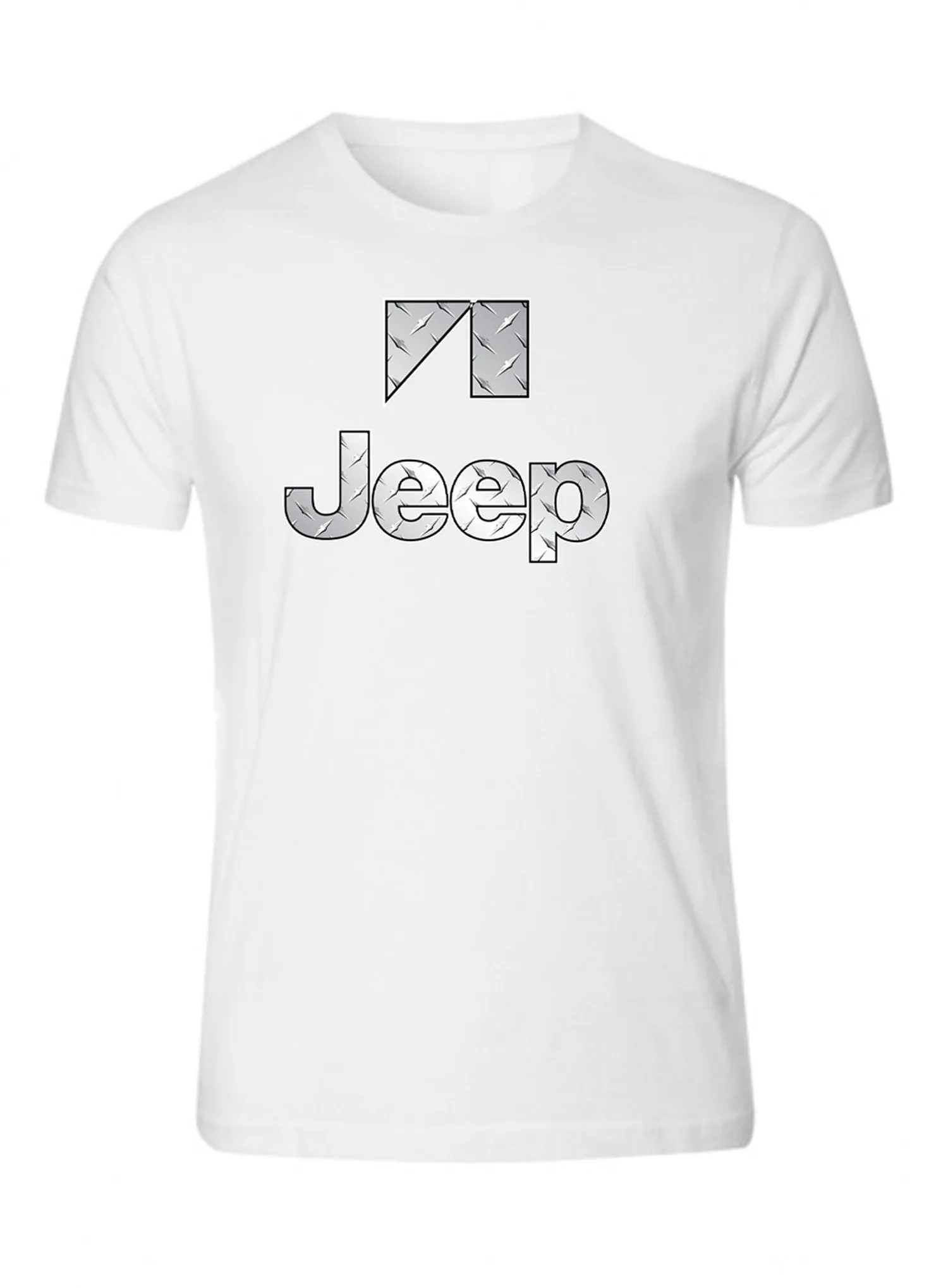 New Silver Metal Jeep S - 5XL 4x4 Off Road T-Shirt Tee