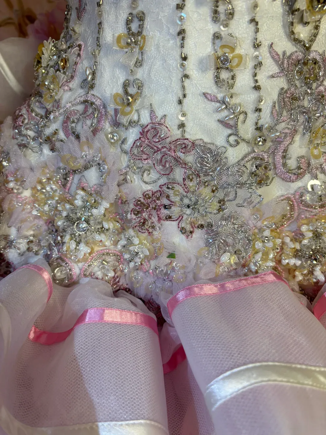 Pink Sweetheart A-Line Beaded Princess Ball Gowns Formal Evening Gowns, D1118