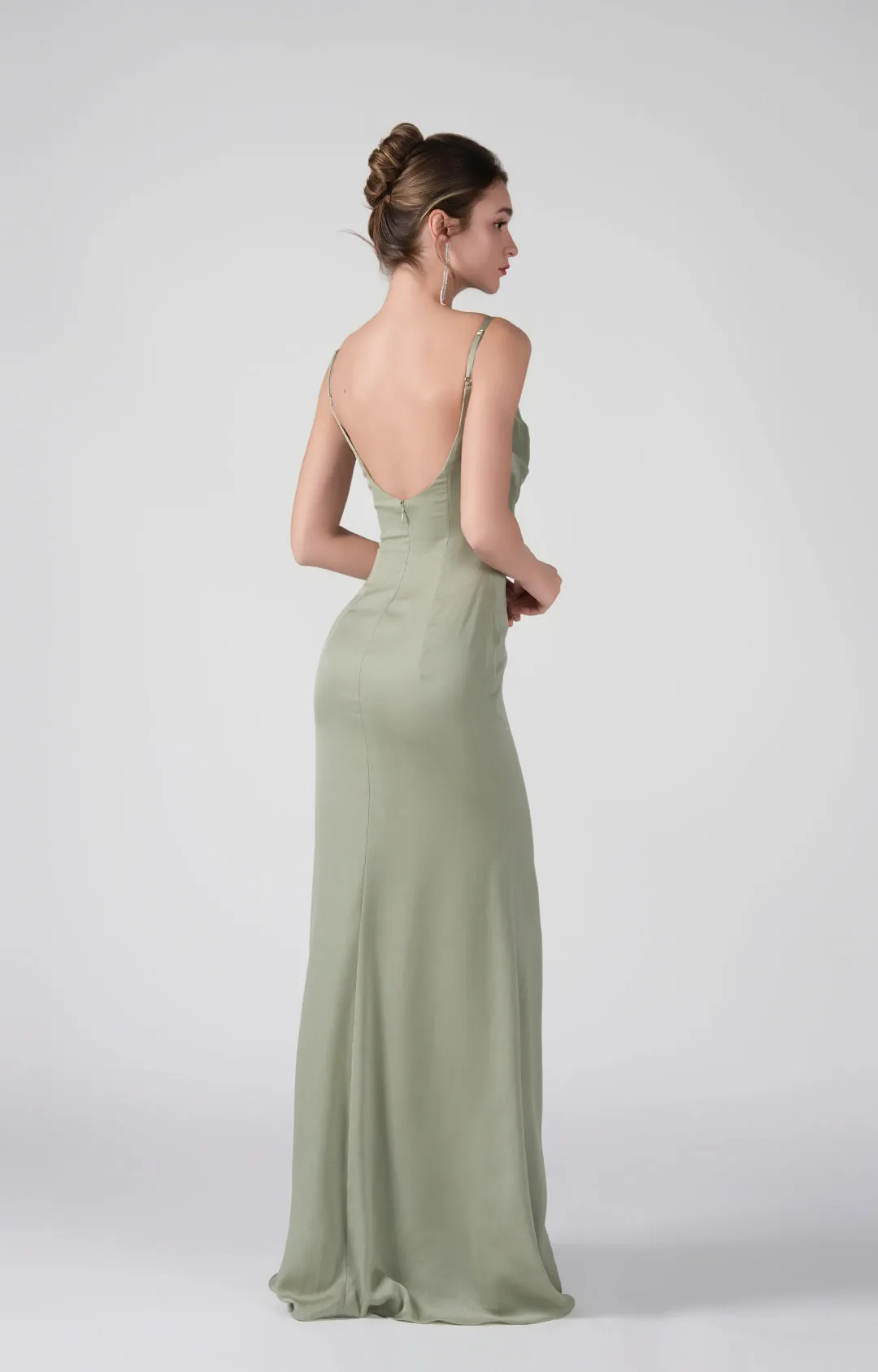 Square-NeckSpaghetti Straps Low Back Dresses
