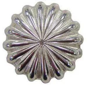 Tahoe Tacks Shiny Silver Parachute Concho with Screw Back for Western Tack at Wholesale Price