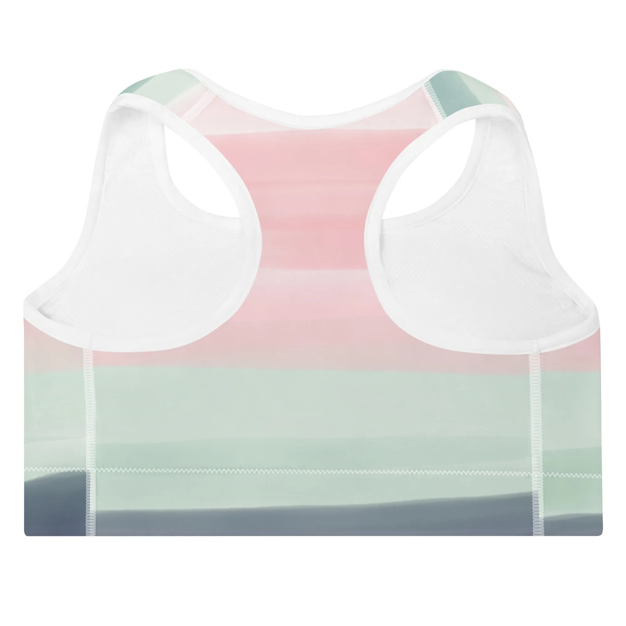 'Watercolor' padded sports bra
