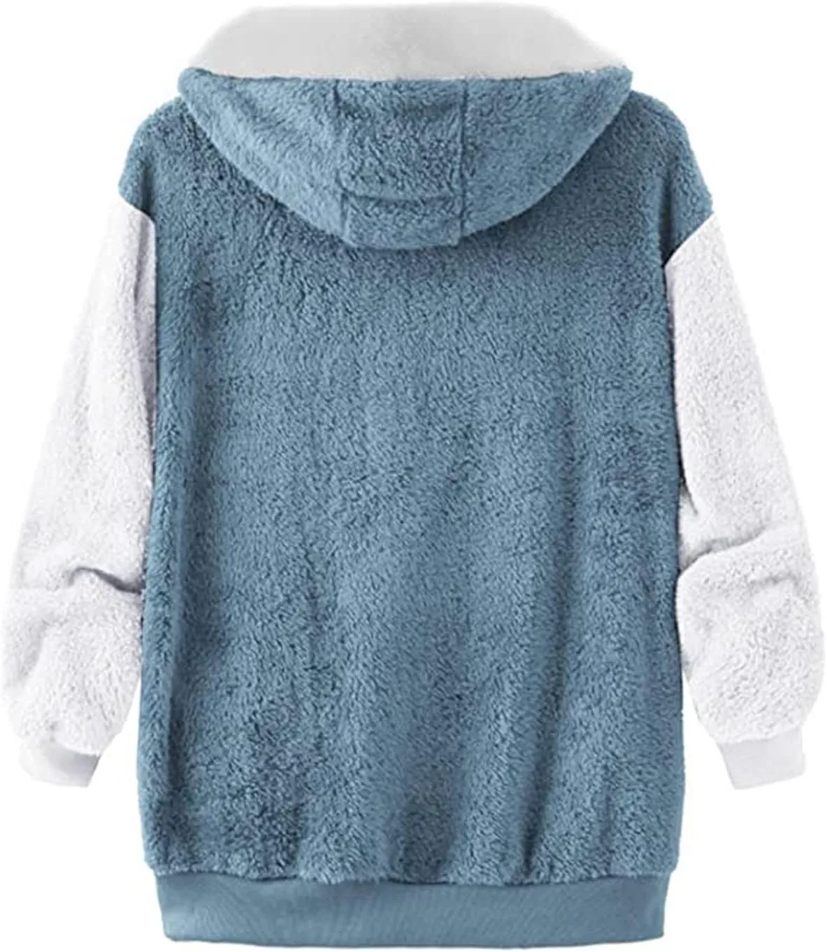 Winter Coat Women With Hood,Womens Oversized Fuzzy Fleece Jacket Full Zip Up Hoodie 2024 Winter Warm Sherpa Jackets