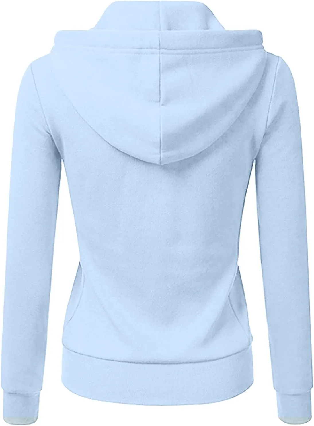 Womens Zip Up Hoodies Long Sleeve Slim Fit Hooded Sweatshirts 2024 Casual Lightweight Jacket Streetwear Hoodies